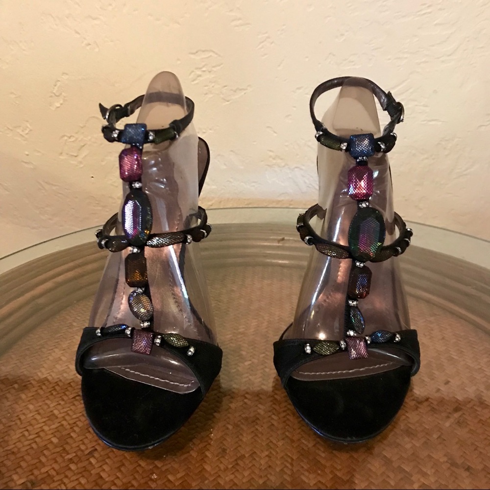 Vince V Camuto Jeweled elegant high heal sandals